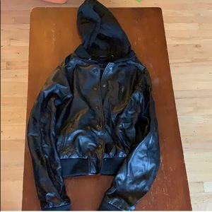 Obey propaganda leather jacket